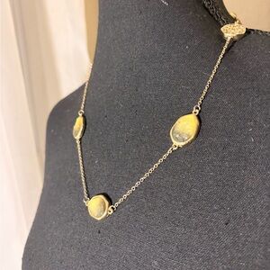 Gold Tone Pebble Link Necklace - Women Jewelry-Costume Jewelry